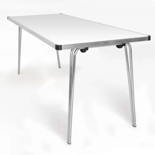 Folding Table 1830 x 685 x 698H - White laminated top