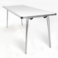 Folding Table 1830 x 685 x 760H - White laminated top