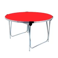 Folding Table 1520dia. x 760H - Poppy laminated top