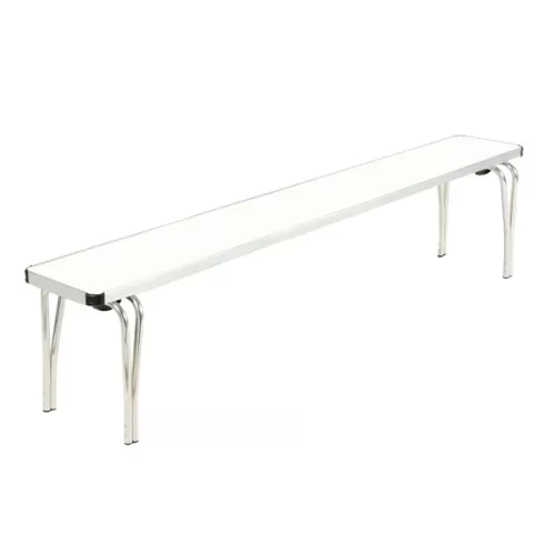 Stacking Bench 1220 x 254 x 483H - White laminated top