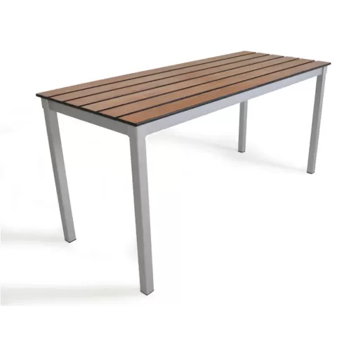 Outdoor Slatted Bench 1000 x 300 x 460H - Chestnut