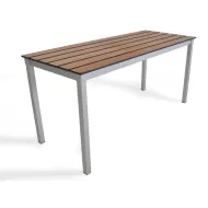 Outdoor Slatted Bench 1000 x 300 x 430H - Chestnut