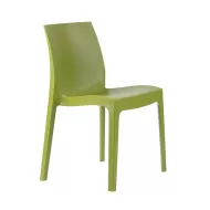 Tabilo Strata Polypropylene Matt Finish Indoor And Outdoor Stackable Green Chair