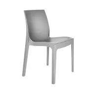 Tabilo Strata Polypropylene Matt Finish Indoor And Outdoor Stackable Light Grey Chair