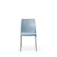 Tabilo Vibe Polypropylene Matt Finish Indoor And Outdoor Stackable Light Blue Chair