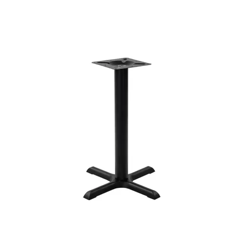 Tabilo Phoenix Black Powder Coated Finish Cruciform Shape Small Dining Table Base