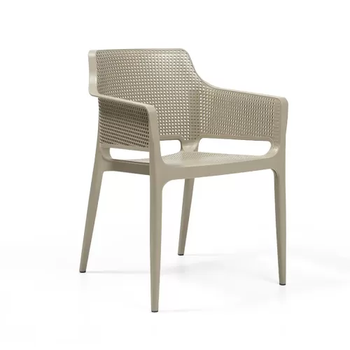 Tabilo Boom Polypropylene Sheen Finish Indoor And Outdoor Beige Armchair